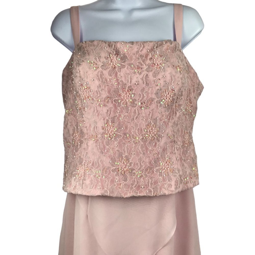 COPY - Cameron Blake by Mon Cheri Light Pink Femine Mother of the Bride Gown Dr… - Picture 4 of 14